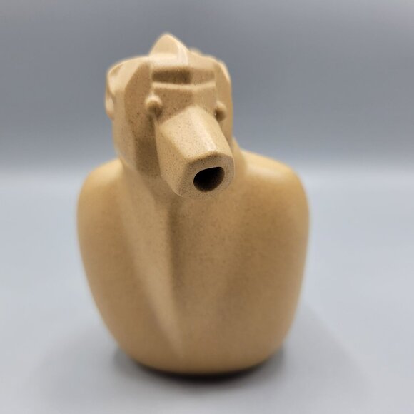 Vintage Chinese Monkey w/ Baby Monkey Shaped Teapot Clay Signed/Stamped - Picture 10 of 16